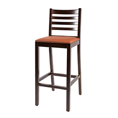 Banco Grécia Standard - <p style="text-align: justify;">Estrutura em madeira maciça vergada com o reforço dos pés e a base do assento em madeira multilaminada. A fixação das peças é feita com parafusos fenda Philips e/ou cantoneiras metálicas e cola PVA. O acabamento é aplicado no produto montado, com tingidor a base de resinas pigmentadas, selador e verniz PU.</p>