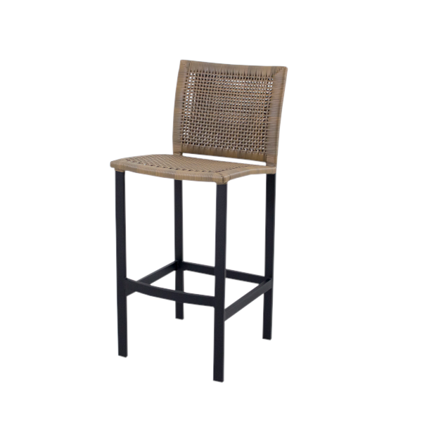 Banqueta Amélia s/ braço - <p>Banqueta Amélia s/ braço com fibra sintética no assento e encosto. Estrutura em metal e braços em madeira.</p>
<p>Medidas: 51 x 43 x 101cm (P x L x A)</p>