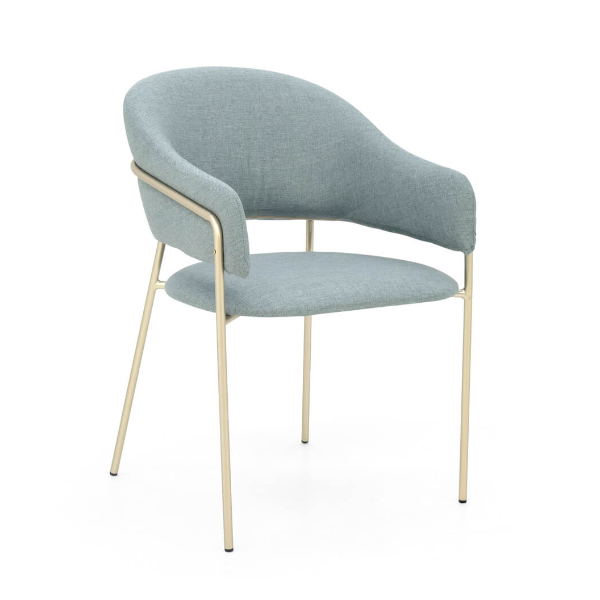 Cadeira Bristol - <p>Cadeira estofada com estrutura em aço com pintura eletrostática.</p>