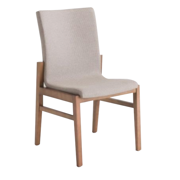 Cadeira Confort - <p>Cadeira com estrutura em madeira, assento e encosto estofados.</p>
<p>Opção de produto com e sem braços.</p>