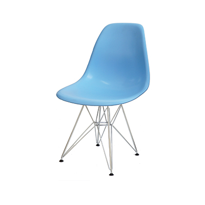 Cadeira DKR Polipropileno - <p>Cadeira com assento em polipropileno e base cromada.</p>