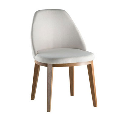 Cadeira Wish 07 - <p>Cadeira estofada com base em madeira.</p>