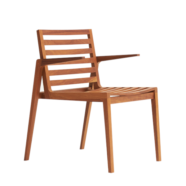 Cadeira Ypê c/braços - <p>Cadeira com braços com estrutura em cumaru.</p>