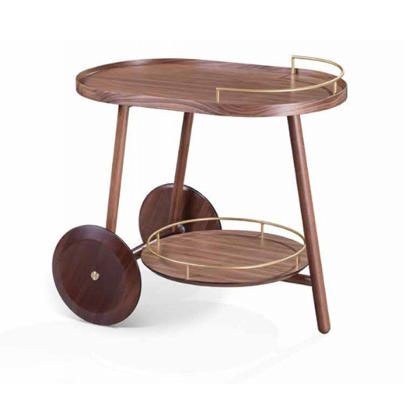 Carrinho bar Moon - <p>Carrinho bar com estrutura em madeira e apoios em madeira ou laca + vidro.</p>
<p><span class="font-146462"> </span></p>