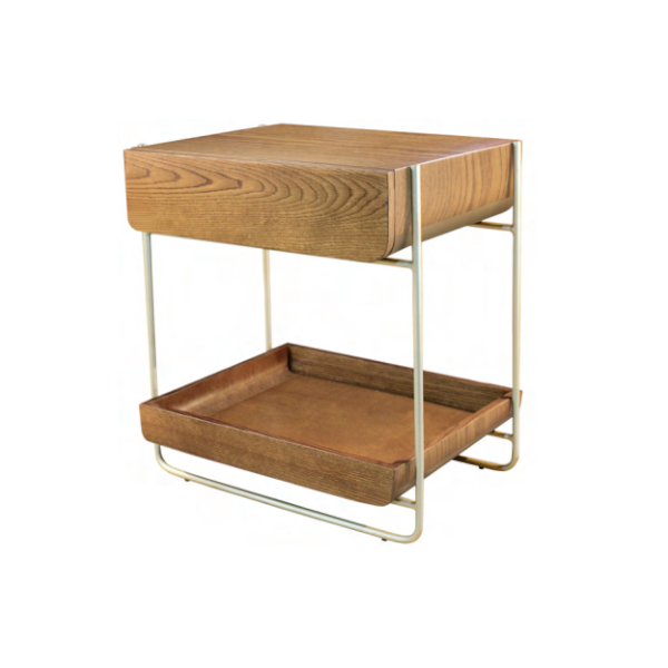 Cômoda Canoa - <p>Cômoda com estrutura em madeira MDF revestido com lâmina natural de madeira. Conta com pés em aço carbono e gaveta com corrediça telescópica.</p>
<p>Dispõe de espaço multifuncional, podendo ser usado como Cama Pet ou para armazenar objetos.</p>