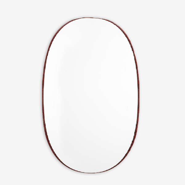 Espelho Capsule Mogno - <p>Espelho com moldura painel com impressão em vidro.</p>