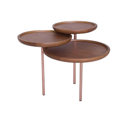Mesa Araucaria ninho - <p>Mesa com tampo em madeira e base em metal</p>