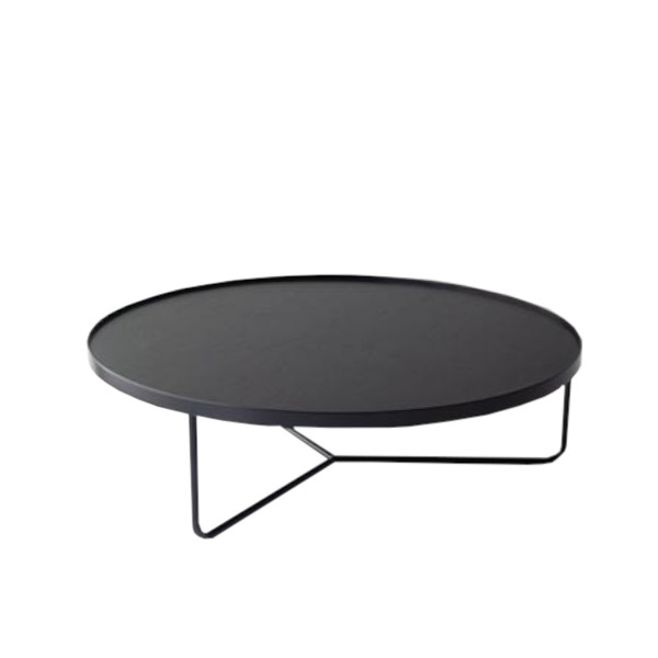 Mesa de centro Arena - <p>Mesa de centro com estrutura em metal e tampo em madeira.</p>