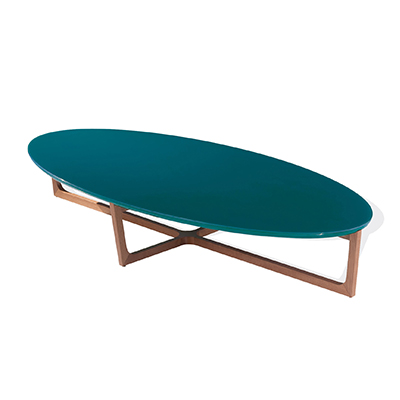 Mesa de Centro Eden - <p style="text-align: justify;">Mesa de Centro com base em madeira e tampo em MDF laminado ou em laca com opção de vidro 4mm colado.</p>