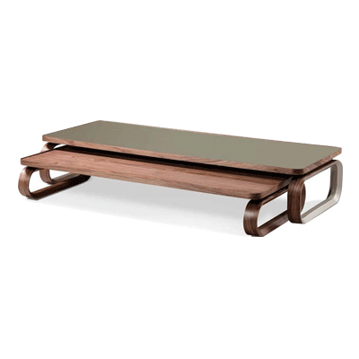 Mesa de centro Monte Carlo - <p>Mesa de centro com estrutura e tampo em madeira.</p>