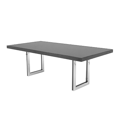 Mesa de Jantar Benice - <p style="text-align: justify;">Mesa de jantar com estrutura em aço inox e tampo em vidro ou espelho.</p>