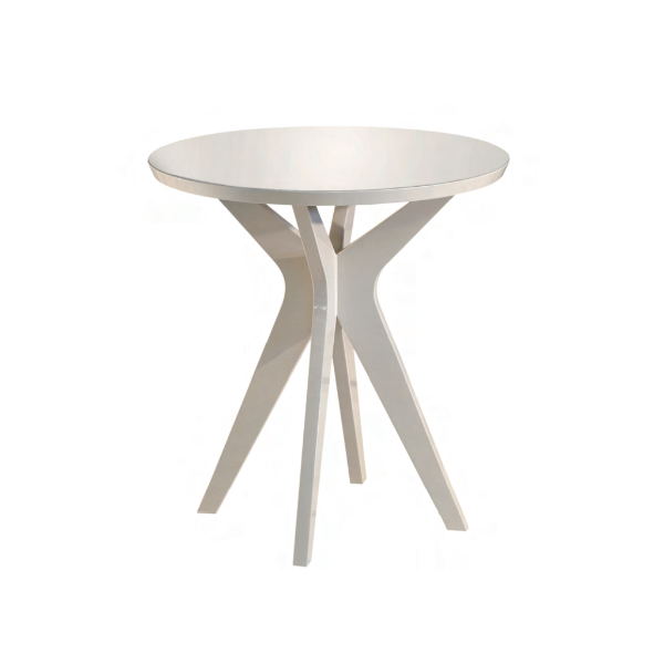 Mesa lateral Bela - <p>Mesa lateral com estrutura em madeira MDF laqueado ou revestido com lâmina natural de madeira. Há opção de vidro laqueado ou espelho sobreposto ao tampo.</p>