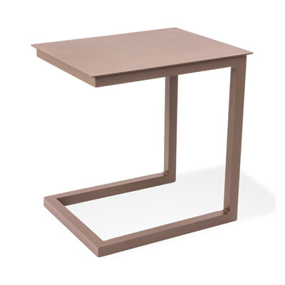 Mesa Lateral Córdoba - <p>Mesa lateral com estrutura e tampo em alumínio.</p>