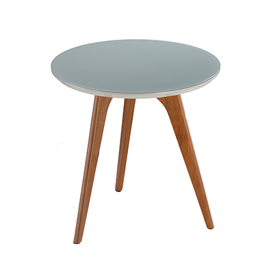 Mesa Lateral Sorrento - <p style="text-align: justify;">Mesa lateral com pés em madeira ou laqueado com tampo em MDF laminado ou laqueado com vidro 4mm pintado.</p>