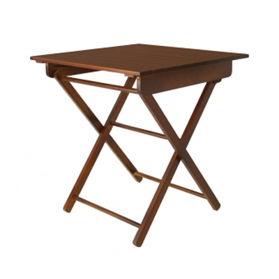 Mesa Nice Dobrável - <p style="text-align: justify;">Produto produzido pela conceituadíssima <strong>Thonart</strong>, conhecida por seus produtos em madeira maciça vergada e por utilizar matéria-prima sustentável em suas peças. Alta Qualidade e Garantia de 10 anos são algumas das vantagens desse produto.</p>
<p style="text-align: justify;">Estrutura em madeira maciça, ilhargas em MDF, tampo em Madeira Maciça revestido com lâmina de madeira. A fixação das peças é feita com parafusos fenda Philips e cola PVA. O acabamento é aplicado no produto montado, com tingidor a base de resinas pigmentadas, selador e verniz PU.</p>