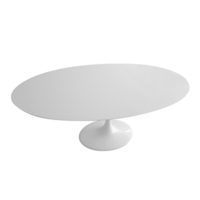 Mesa Saarinen Nanoglass - <p style="text-align: justify;">Mesa com design clássico de Eero Saarinen com base em alumínio fundido, sobre tampo em madeira e tampo em Nanoglass.</p>
<p style="text-align: justify;">Disponível em diversas medidas.</p>