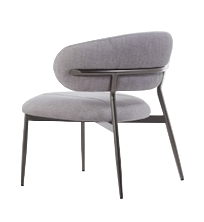 Poltrona Brisa - <p>Poltrona com encosto em multilaminado curvo estofado. Assento em MDF estofado. Base tubular pintada.</p>
<p>Medidas:<br />
73,5 x 75 x 67,5 cm</p>