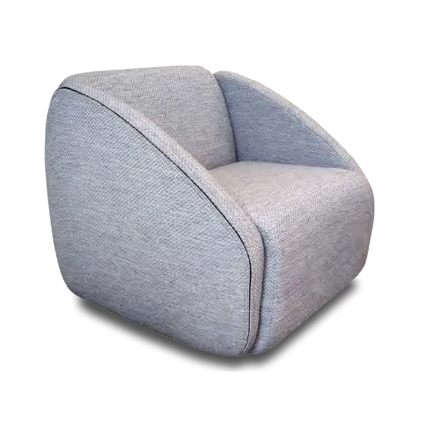 Poltrona Drop Fixa - <p>Poltrona com base em madeira tonalizada, assento e encosto estofados.</p>
<p>Medidas: L x P x A cm</p>
<p>86 x 83 x 73</p>