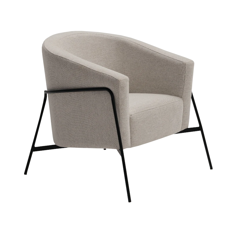 Poltrona Manilla - <p>Poltrona com estrutura em madeira de eucalipto tratado, MDF e OSB. Assento e encosto com percintas elásticas de nylon e espumas certificadas fazem o produto suportar pesos de até 150 kg.<br />
Revestimentos com costuras rebatidas que possuem maior resistência a abertura de costuras.</p>
<p>Medidas: L x P x A cm</p>
<p>77 x 75 x 68</p>