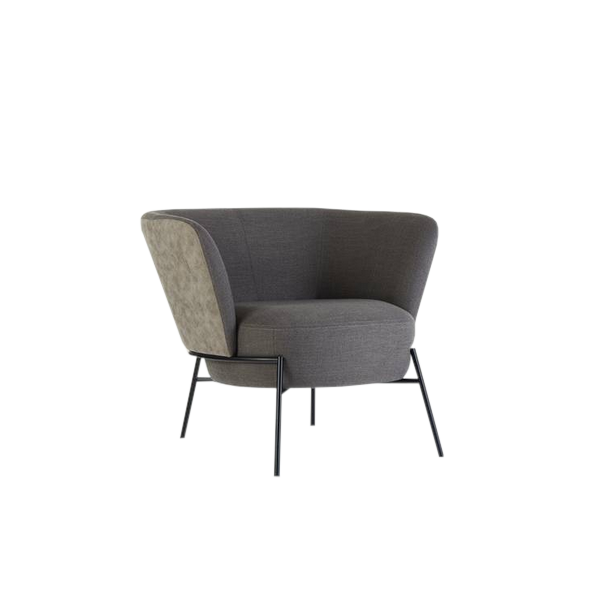 Poltrona Maori - <p>Poltrona com estrutura tubular e assento/encosto estofados.</p>