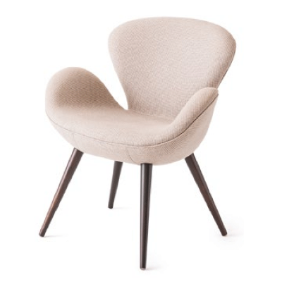 Poltrona Swan - <p>Poltrona com estrutura em madeira, assento e encosto estofados.</p>