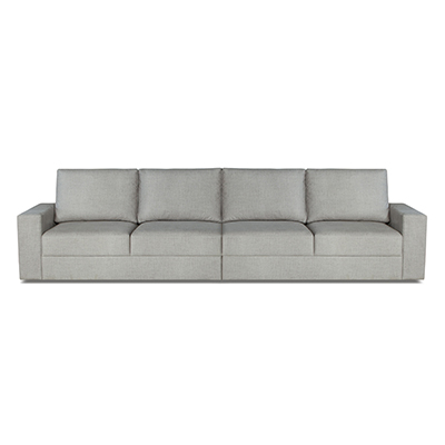 Sofá Baleno - <p>Sofá com estrutura em aço carbono. madeira, e espuma D26.<br />
Encosto com almofadas soltas e assento fixo.</p>
<p><strong>Diversas medidas disponíveis.</strong></p>