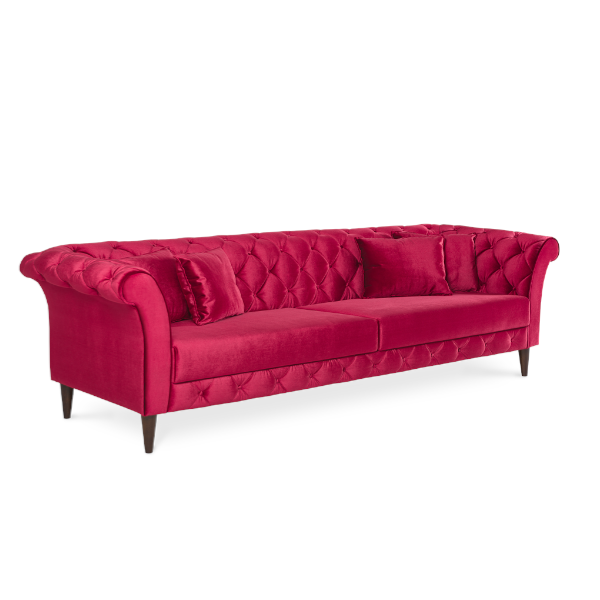 Sofá Galés - <p>Inspirado no clássico mobiliário britânico, que fez e faz ainda muito sucesso, o Galés foi aprimorado para trazer todo o conforto a um design que atravessa gerações.</p>
<p>Os pés torneados de madeira e o matelassê no encosto e parte interna dos braços demonstram a atenção aos detalhes, bom gosto e sofisticação.</p>
<p>Estrutura em OSB e madeira de eucalipto reflorestada, com tratamento anti-mofo, seca em estufa.</p>
<p><strong>Diversas medidas disponíveis</strong></p>