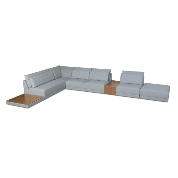 Sofá Modular Lego - <p style="text-align: justify;">Sofá com encosto em almofada solta com fibra siliconizada, assento fixo com espuma D 26 real macia, manta acrílica e sustentação com molas zig zag e percinta elástica italiana.</p>
<p style="text-align: justify;">Diversas medidas disponíveis.</p>