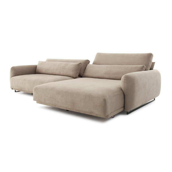 Sofá Retrátil Sublime - <p>O sofá Sublime é um retrátil reclinável com visual de living, seu desenho segue as tendências dos formatos orgânicos em sua essência. Possibilita grande abertura da chaise e ótima altura e conforto de encosto quando aberto. Os pés metálicos em cavalete completam seu design contemporâneo.</p>